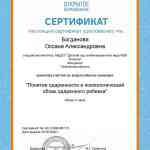 Сертификат участника Всероссийского вебинара